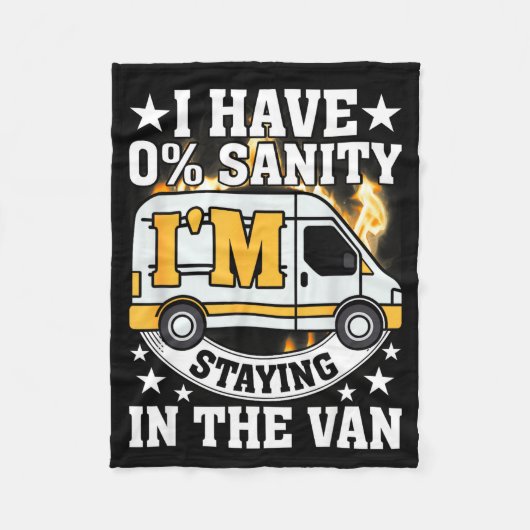 I'm Staying In Tha Van Funny Phasmophobia Women Ma Fleece Deken (Voorkant)