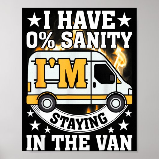 I'm Staying In Tha Van Funny Phasmophobia Women Ma Poster (Voorkant)