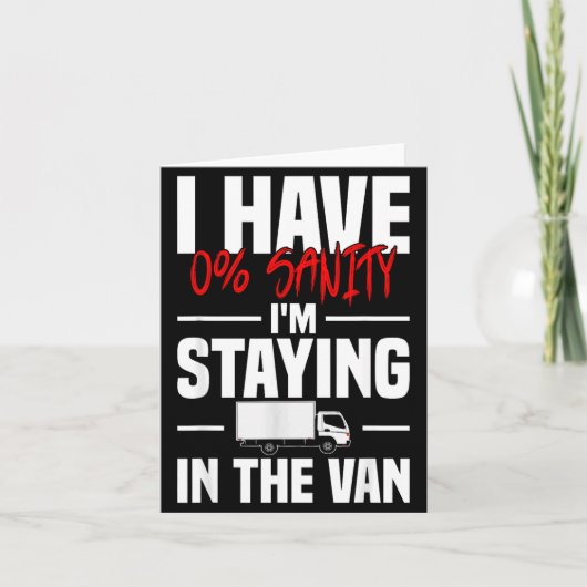 I'm Staying In Tha Van Funny Phasmophobia Women's  Kaart (Voorkant)