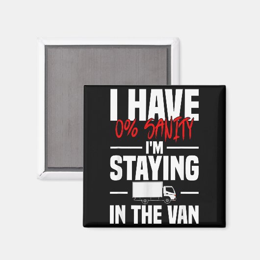 I'm Staying In Tha Van Funny Phasmophobia Women's  Magneet (Voorkant / Achterkant)