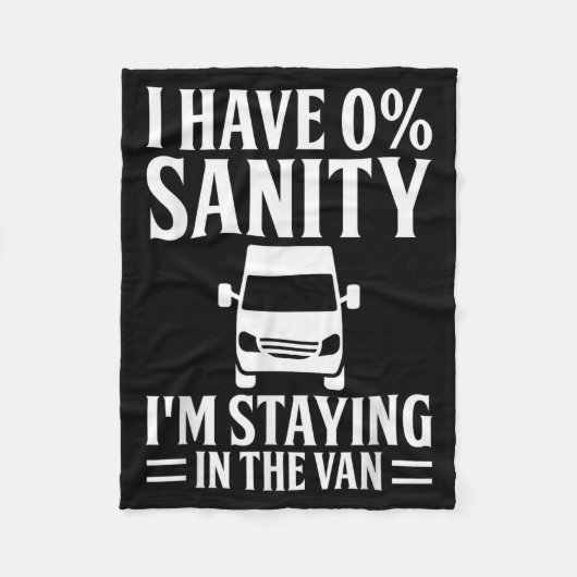I'm Staying In Tha Van Phasmophobia Funny Drivers Fleece Deken (Voorkant)