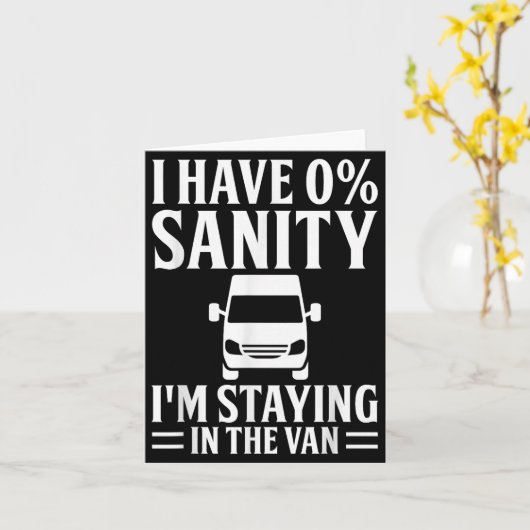 I'm Staying In Tha Van Phasmophobia Funny Drivers  Kaart (Gele Bloem)