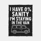 I'm Staying In Tha Van Phasmophobia Funny Gamer Me Fleece Deken (Voorkant)