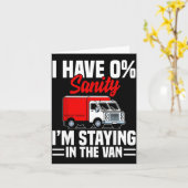 I'm Staying In Tha Van Phasmophobia Funny Gamer Me Kaart (Gele Bloem)