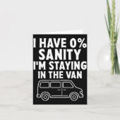 I'm Staying In Tha Van Phasmophobia Funny Gamer Me Kaart (Voorkant)