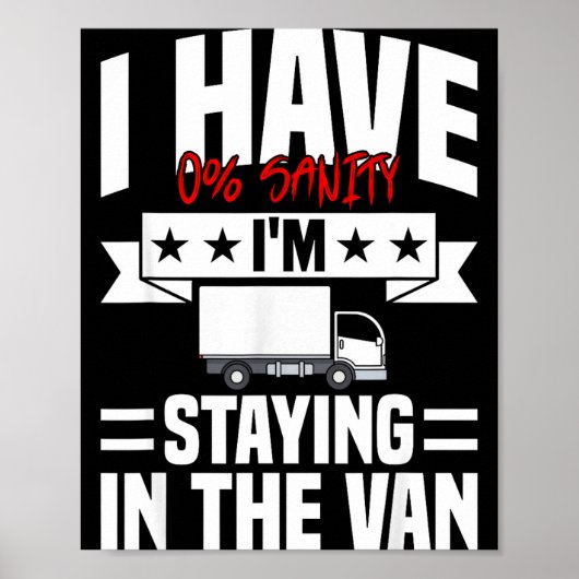I'm Staying In Tha Van Phasmophobia Funny Gamer Me Poster (Voorkant)