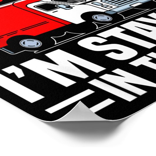 I'm Staying In Tha Van Phasmophobia Funny Gamer Me Poster (Hoek)