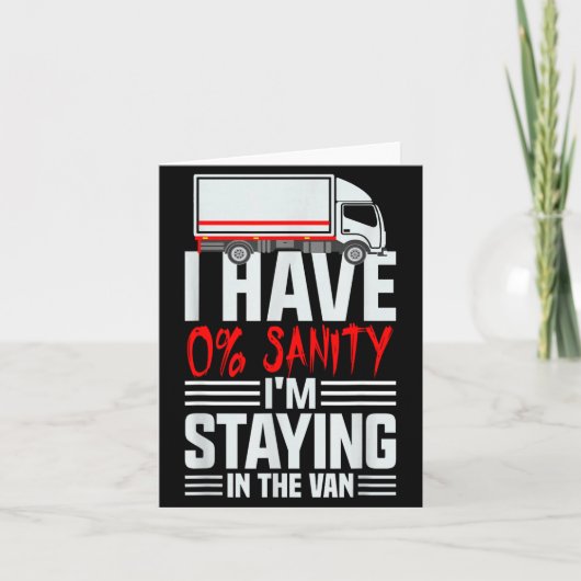 I'm Staying In Tha Van Phasmophobia Funny Gamer Wo Kaart (Voorkant)