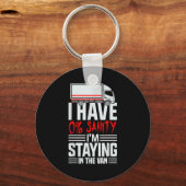 I'm Staying In Tha Van Phasmophobia Funny Gamer Wo Sleutelhanger (Voorkant)