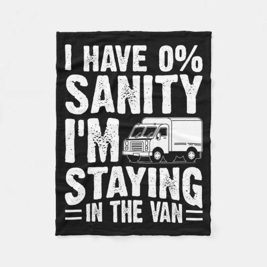 I'm Staying In Tha Van Phasmophobia Gamer Man Wome Fleece Deken (Voorkant)