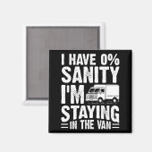 I'm Staying In Tha Van Phasmophobia Gamer Man Wome Magneet (Voorkant / Achterkant)