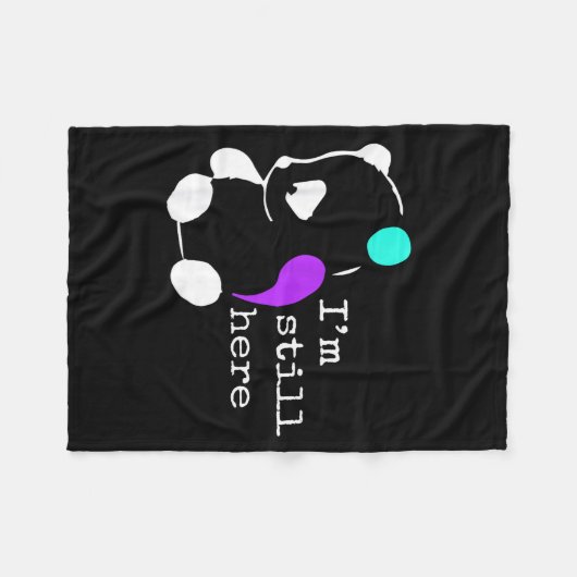 I'm Still Here - Semicolon Gift Suicide Prevention Fleece Deken (Voorkant (Horizontaal))