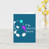 I'm Still Here - Semicolon Gift Suicide Prevention Kaart (Gele Bloem)