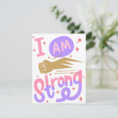 IM STRONG FEESTDAGENKAART (Staand voorkant)