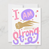 IM STRONG FEESTDAGENKAART (Voorkant)