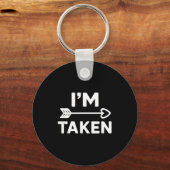 Im Taken Relationship Love Couple Valentines  Sleutelhanger (Voorkant)