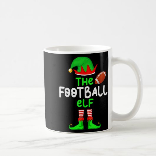 I'm The American Football Elf Christmas Matching P Koffiemok (Rechts)