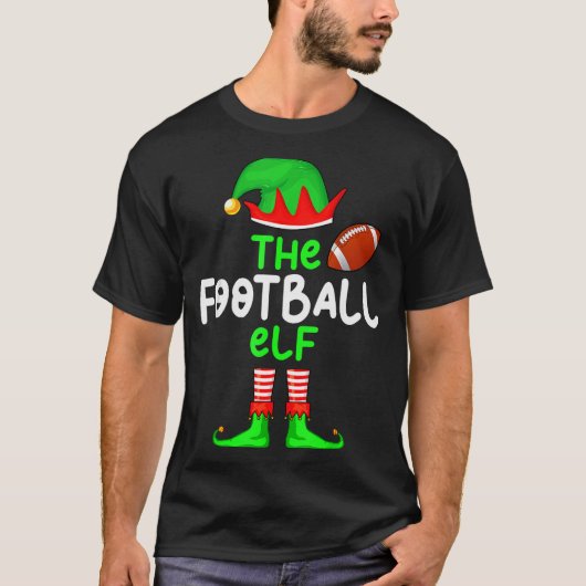 I'm The American Football Elf Christmas Matching P T-shirt (Voorkant)