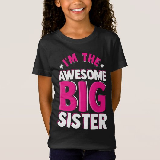 I'm the Awesome Big Sister Sibling Family T-shirt (Voorkant)