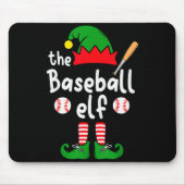 I'm The Baseball Elf Christmas Family Matching Paj Muismat (Voorkant)