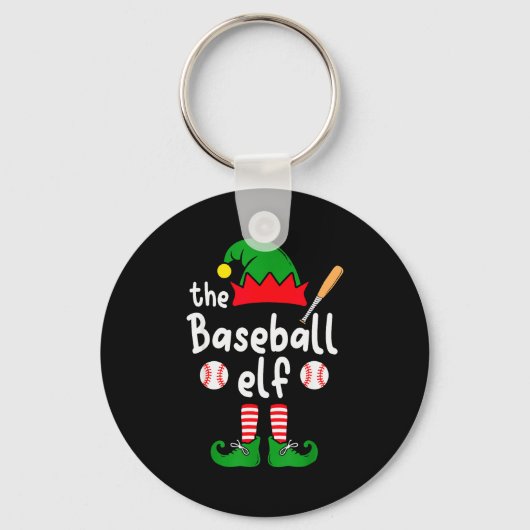 I'm The Baseball Elf Christmas Family Matching Paj Sleutelhanger (Voorkant)