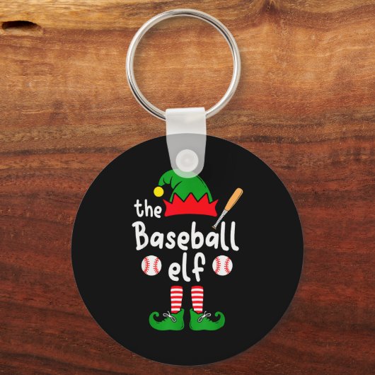 I'm The Baseball Elf Christmas Family Matching Paj Sleutelhanger (Voorkant)