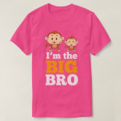 Im The Big Bro, Cute Monkey Brothers van Zany Brai T-shirt (Design voorkant)