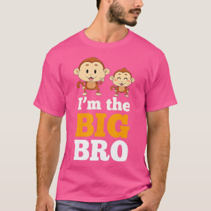 Im The Big Bro, Cute Monkey Brothers van Zany Brai T-shirt