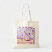 I'm the Big Sister, Carousel Dreams Budget Tote Tote Bag (Voorkant)