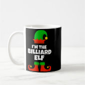 I'm The Billiard Elf Family Pajama Christmas Funny Koffiemok (Links)