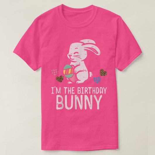 Im The Birthday Bunny Cute Easter Bday Mannen W T-shirt (Design voorkant)