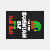 I'm The Bosnian Elf Family Pajama Christmas Funny  Fleece Deken (Voorkant (Horizontaal))