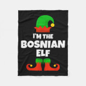I'm The Bosnian Elf Family Pajama Christmas Funny  Fleece Deken (Voorkant)