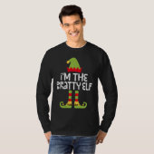 I'm The Bratty Elf T Matching Christmas Costume T-shirt (Voorkant volledig)