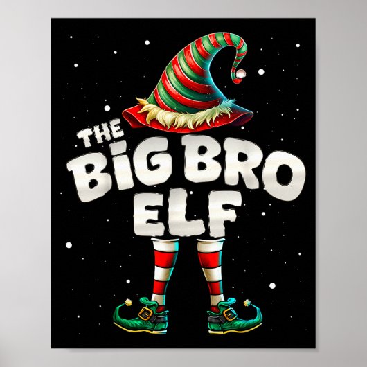 I'm The Brother Elf Family Matching Group Christma Poster (Voorkant)