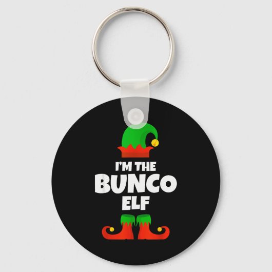 I'm The Bunco Elf Family Pajama Christmas Funny Bu Sleutelhanger (Voorkant)