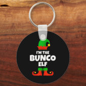 I'm The Bunco Elf Family Pajama Christmas Funny Bu Sleutelhanger (Voorkant)