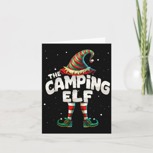 I'm The Camng Elf Family Matching Group Christmas Kaart (Voorkant)