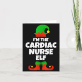 I'm The Cardiac Nurse Elf Family Pajama Christmas  Kaart (Voorkant)
