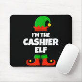 I'm The Cashier Elf Family Pajama Christmas Funny Muismat (Met muis)