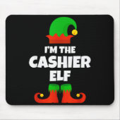 I'm The Cashier Elf Family Pajama Christmas Funny  Muismat (Voorkant)