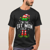 I'm The Cat Mom Elf Christmas Family Pjs Costume  T-shirt (Voorkant)