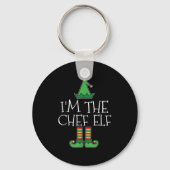 I'm The Chef Elf Matching Family Group Christmas T Sleutelhanger (Voorkant)