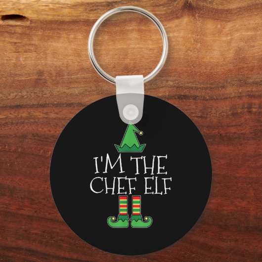 I'm The Chef Elf Matching Family Group Christmas T Sleutelhanger (Voorkant)