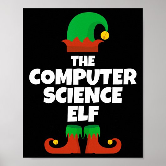 I'm The Computer Science Elf Family Pajama Christm Poster (Voorkant)