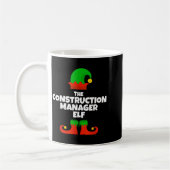 I'm The Construction Manager Elf Family Pajama Chr Koffiemok (Links)