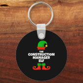 I'm The Construction Manager Elf Family Pajama Chr Sleutelhanger (Voorkant)