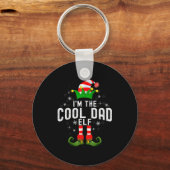 I'm The Cool Dad Elf Christmas Family Pjs Costume  Sleutelhanger (Voorkant)