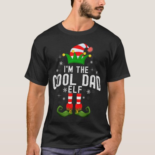 I'm The Cool Dad Elf Christmas Family Pjs Costume  T-shirt (Voorkant)