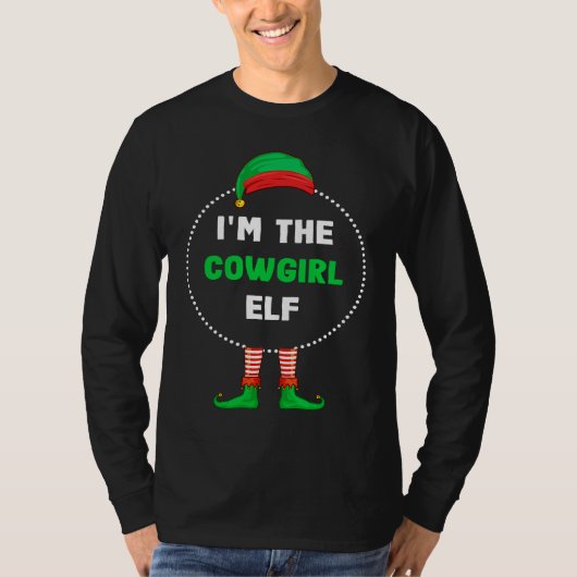 Im The Cowgirl Elf Christmas T-shirt (Voorkant)